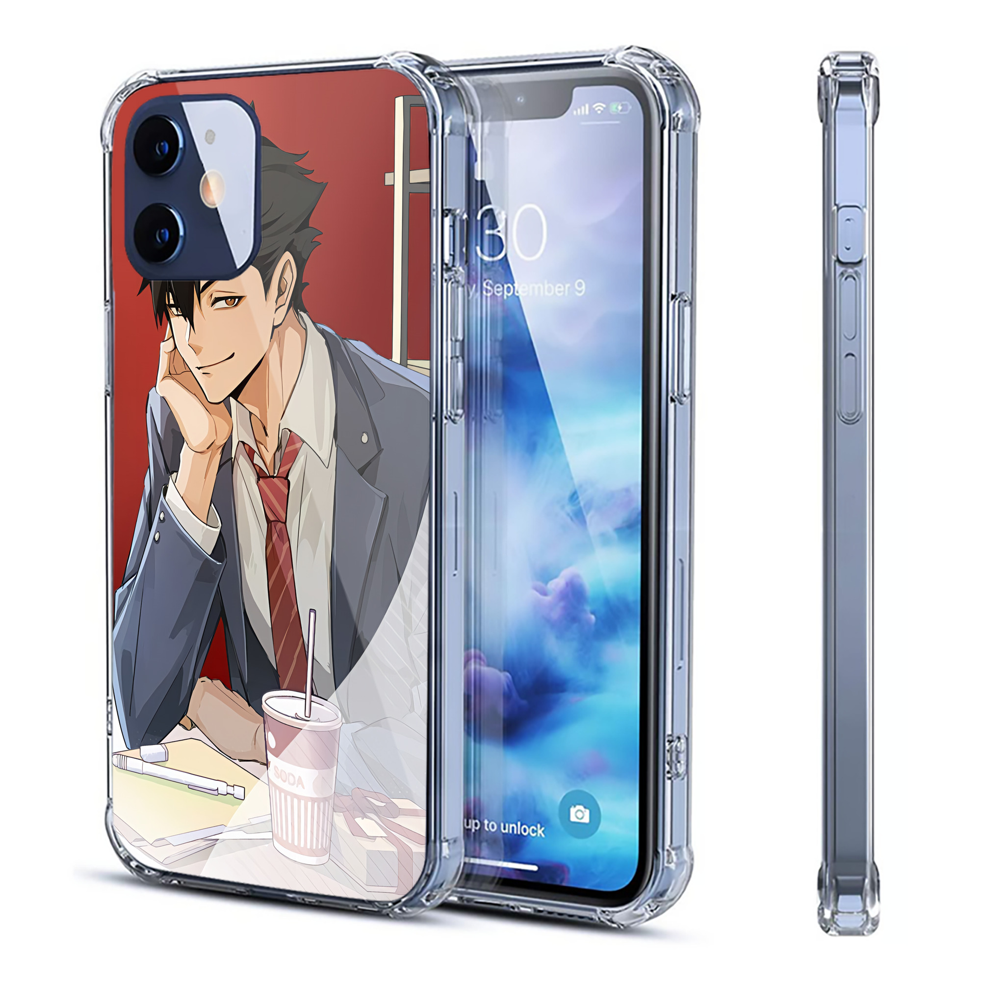 （画像用） ハイキュー!! Haikyu!! 【iPhone 12シリーズ対応】透明スマホケース（クリアソフトケース）